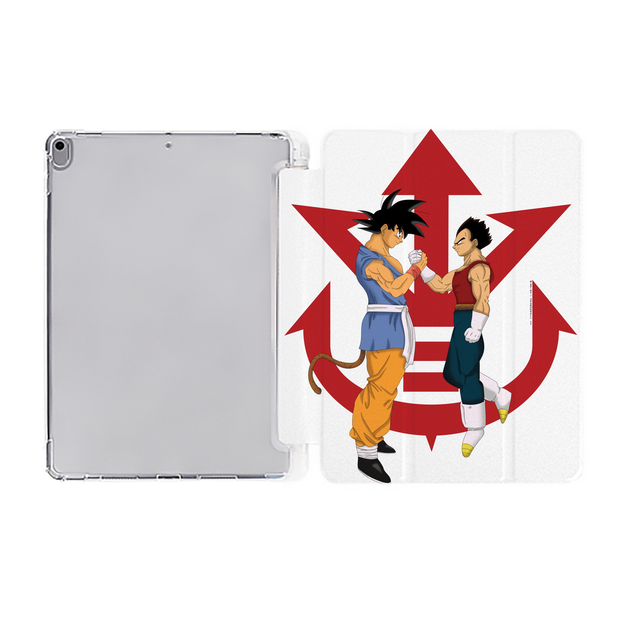 （画像用） ドラゴンボール 孫悟空（そん ごくう）Son Goku カカロット DRAGON BALL Kakarotto IPad ケース ペン収納付き 三つ折りスタンド PUレザー×シリコン 対応機種9.5/10.5/10.9インチ